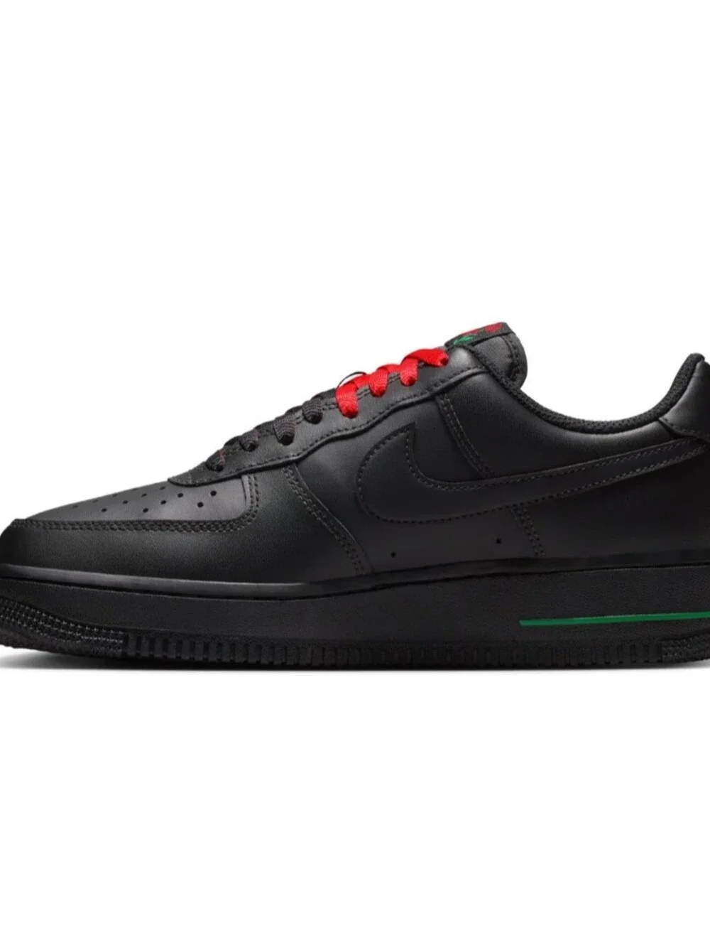 Bling Nike Air Force 1 07 SE Black Floral Shoes Customized with Crystals Sneaker